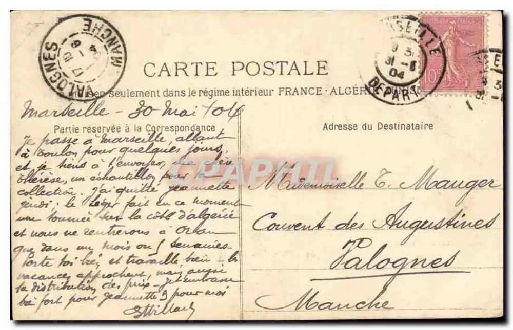 Marseille — O Castelo de If — Fototipia. E. Lacour — n°64 - Verso