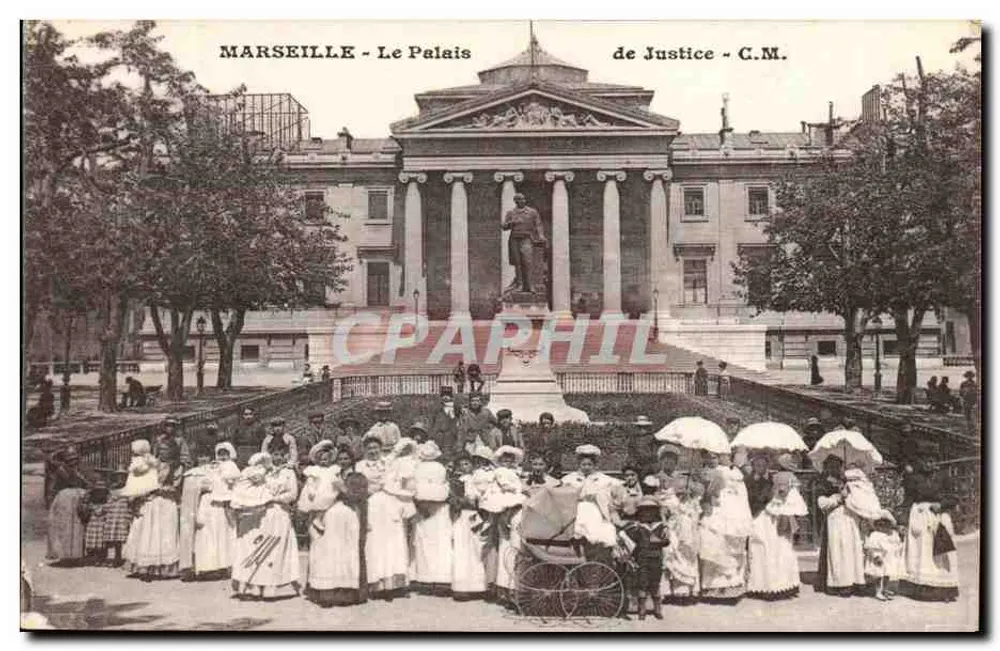 Marseille - Das Palais de Justice - C.M. - Vorderseite