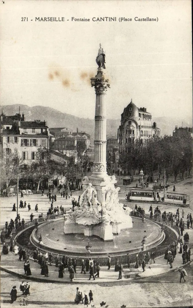 Marseille - Fonte Cantini (Place Castellane) — n° de série 271 - Frente