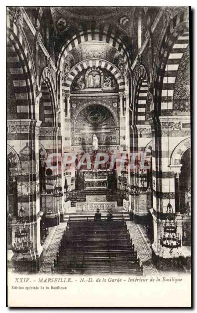Marseille - N.-D. de la Garde - Intérieur de la Basilique - Recto