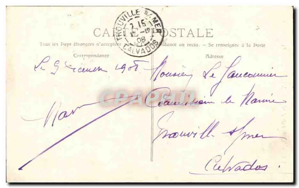 Marsiglia — La Chiesa di San Vincenzo de Paoli (I Riformati) — Editore Ruat, n° 12 - Verso