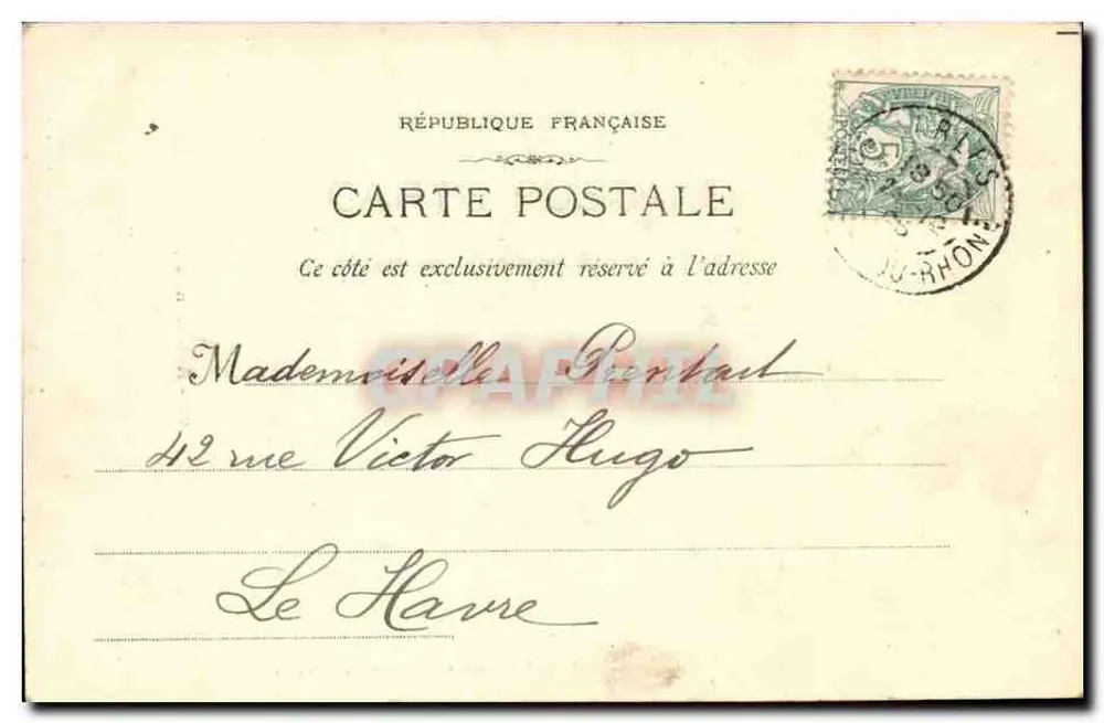 Arlésienne — Fototipia E. Lacour — Marselha - Verso