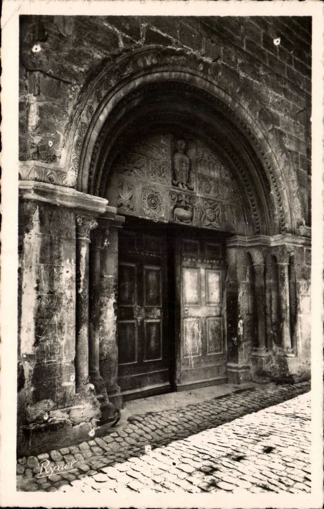 Portal de la iglesia de San Miguel — Aloy, Drôme — Rymer - Anverso