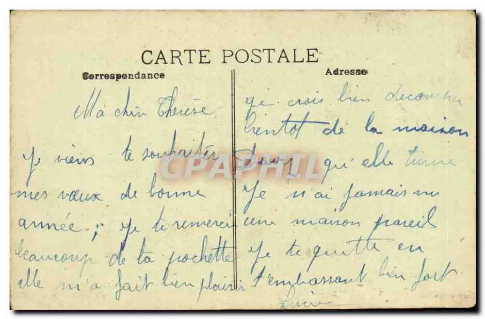 Aix-en-Provence — O Cours Mirabeau — Edição J-B. Bouts A - Verso