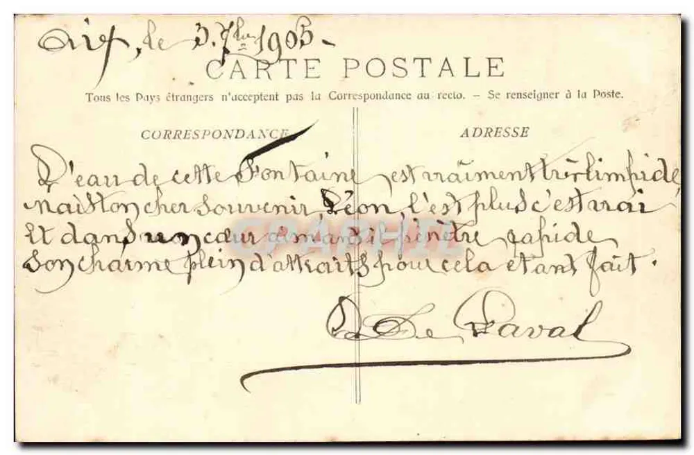 Aix-en-Provence - Die Große Fontäne — Sammlung C. M. Foto G. - Rückseite