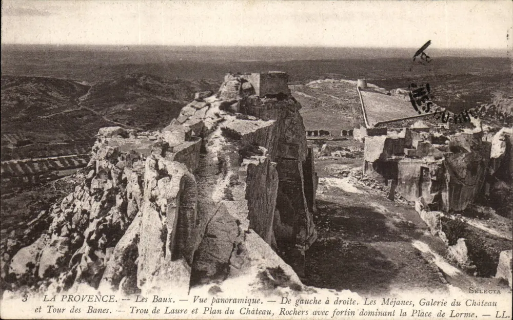 Les Baux — Panoramablick — Selecta - Vorderseite