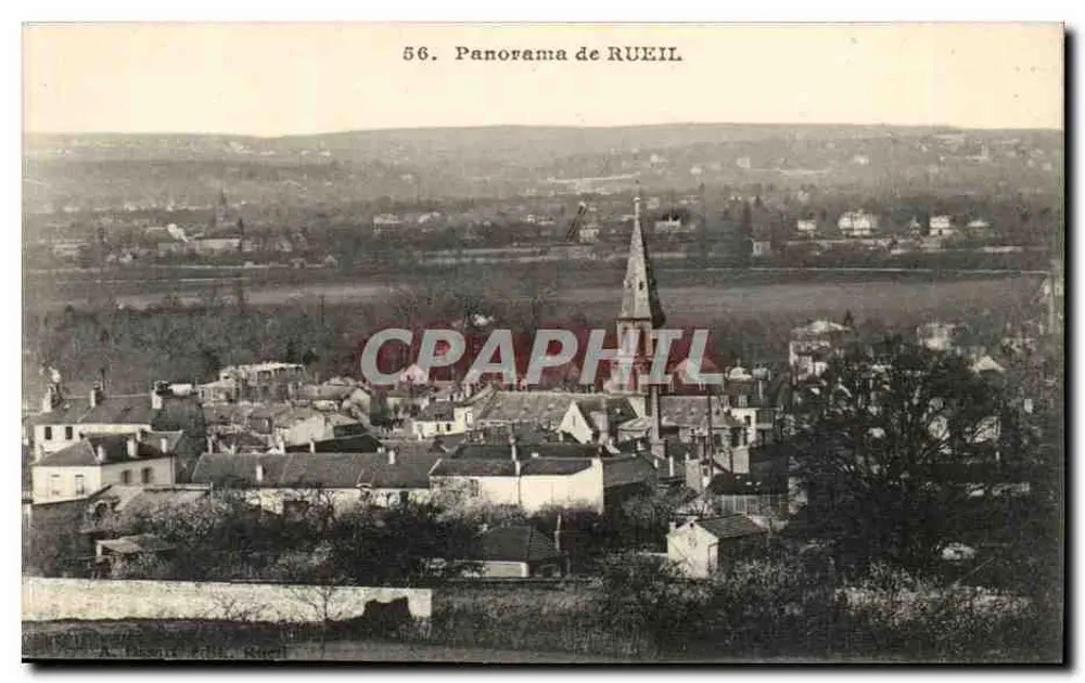 Panorama de RUEIL — vue aérienne — A. Besnart, Rueil - Recto
