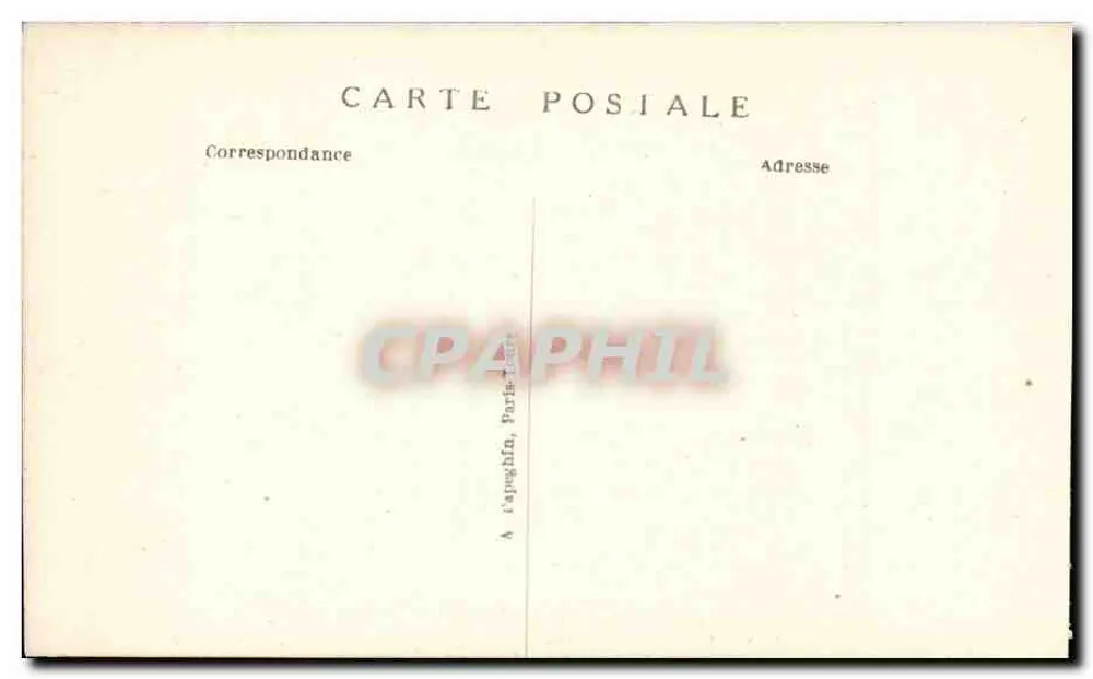 La Malmaison (S.-et-O.) — Das Zimmer der Kaiserin Joséphine — A.P. - Rückseite