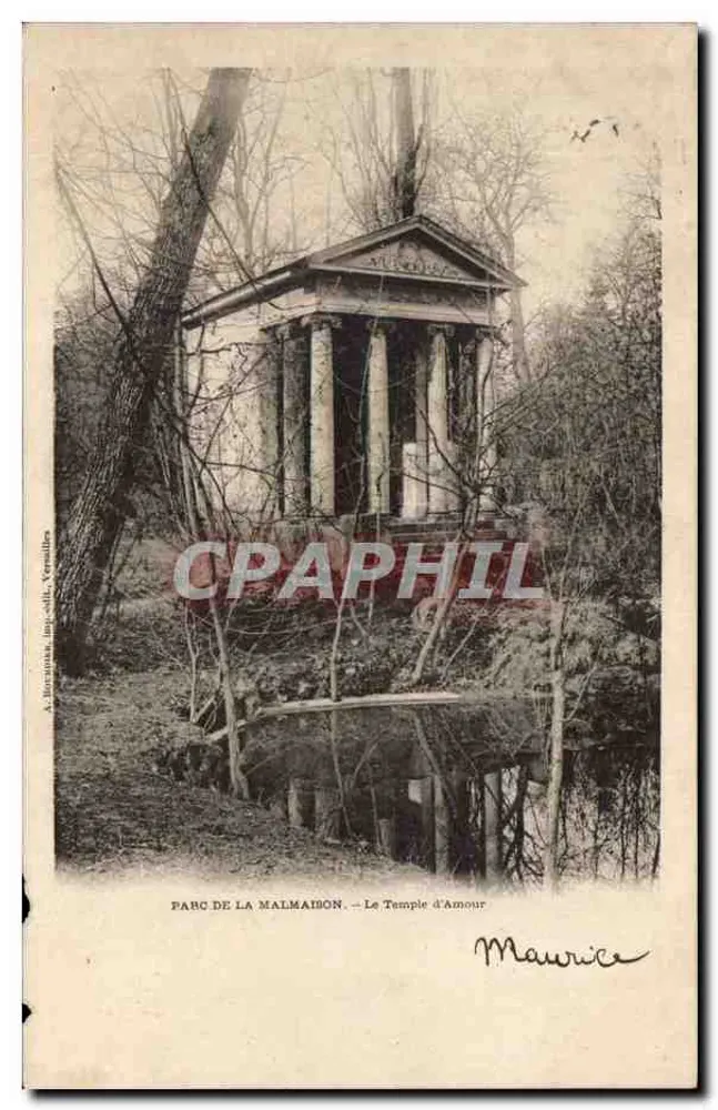 Parque de La Malmaison — O Templo do Amor — A. Hocquianne, Versailles - Frente