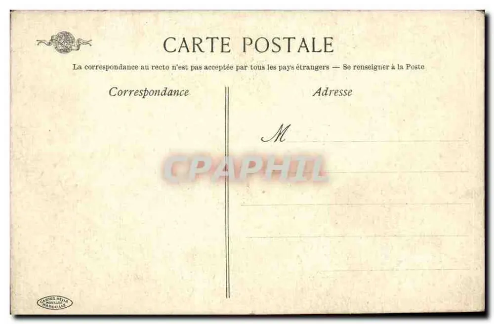 Bordeaux — Esplanade des Quinconces und Monument des Girondins — Karten Héta & Compagnie - Rückseite