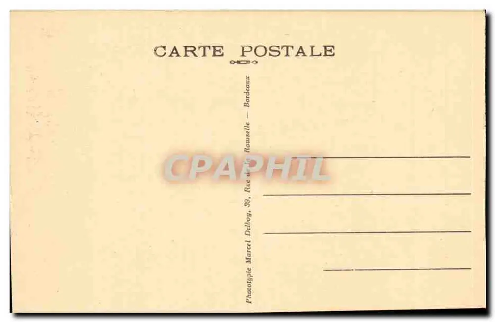 Bordeaux — Porta das Salinas — Fototipia Marcel Delbog - Verso