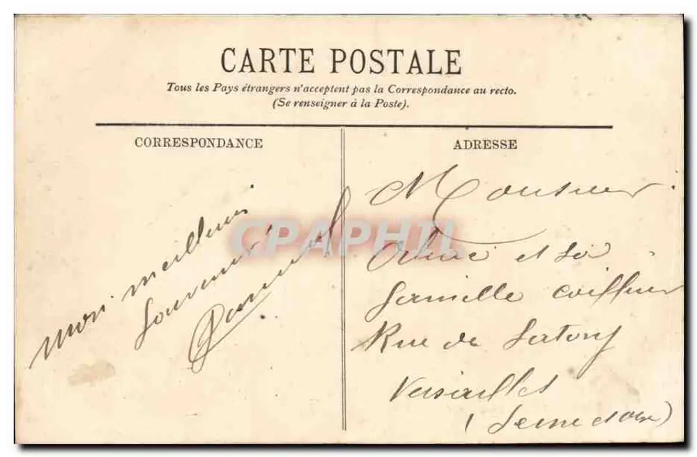 Bordeaux — Fontäne und Place de la Comédie — LL - Rückseite