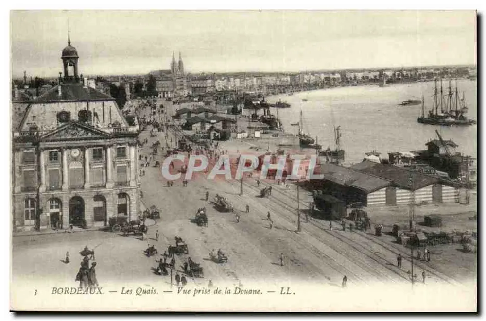 Bordeaux — Die Kais — Ansicht vom Zollamt — LL. - Vorderseite