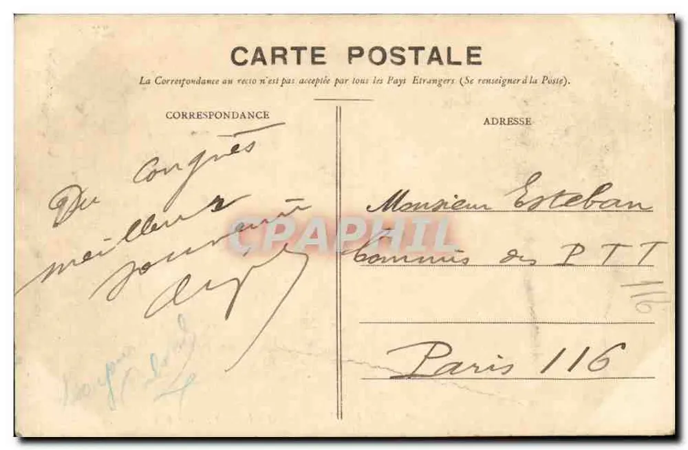 Bordeaux - A Porta Dijeaux — editor BR, n° de série 126 - Verso
