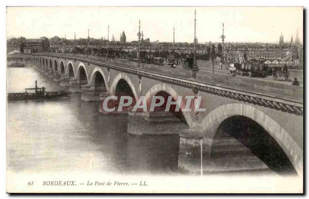 Bordeaux — O Ponte de Pedra — LL. n°68 - Frente