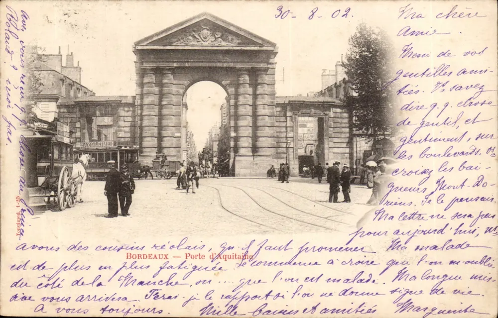 Bordeaux — Porta da Aquitânia — Editor EYOLLENE, n° 571 - Frente