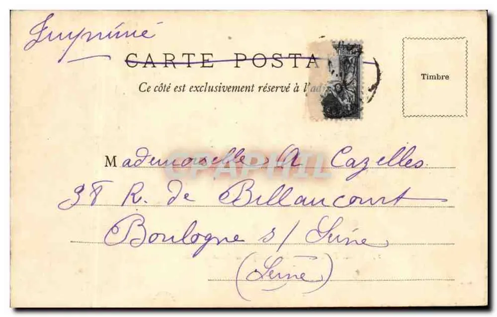 Bordeaux — A Basílica de Saint-Savinien — W.F. Déposé - Verso