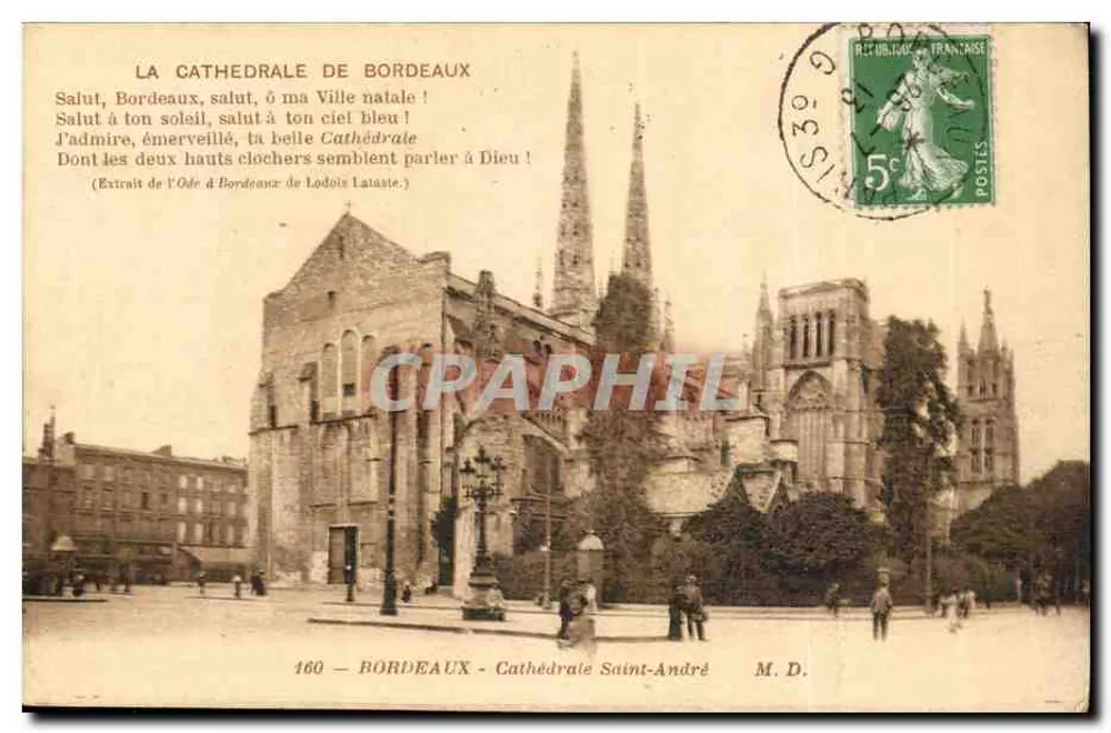 Bordeaux - Catedral de São André — M.D. n°160 - Frente