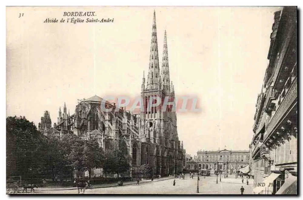 Bordeaux — Abside da Igreja de São André — ND PA - Frente