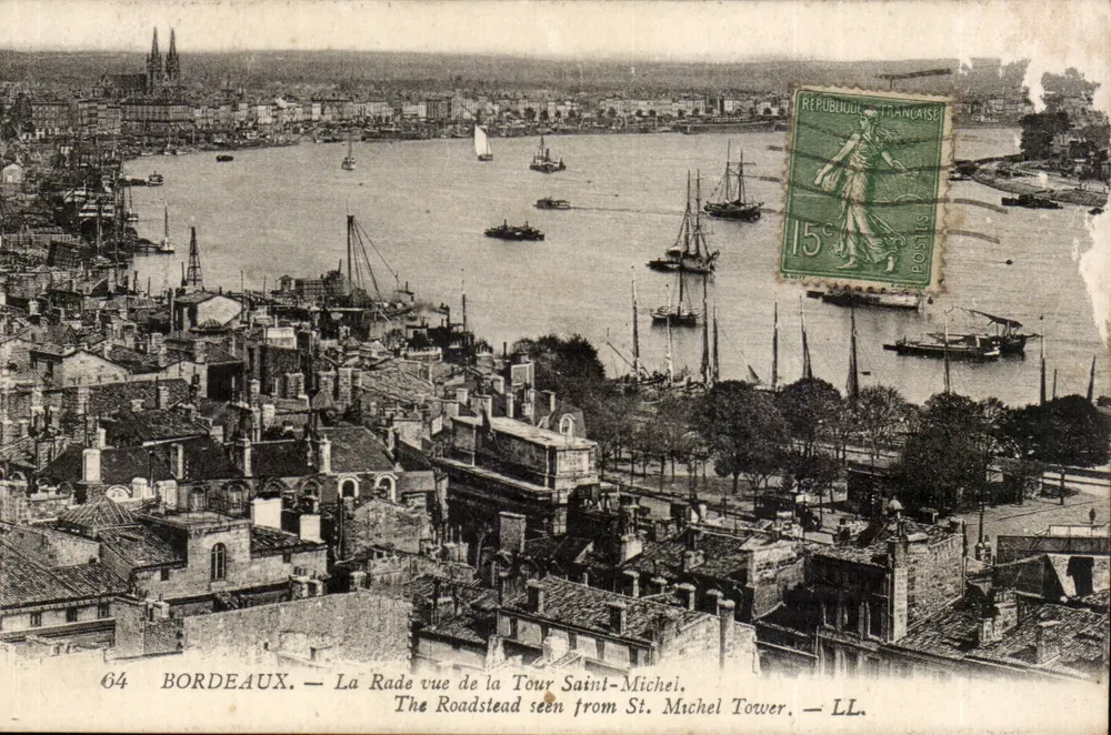 Bordeaux — Die Bucht von der Tour Saint-Michel aus gesehen — LL. n°64 - Vorderseite