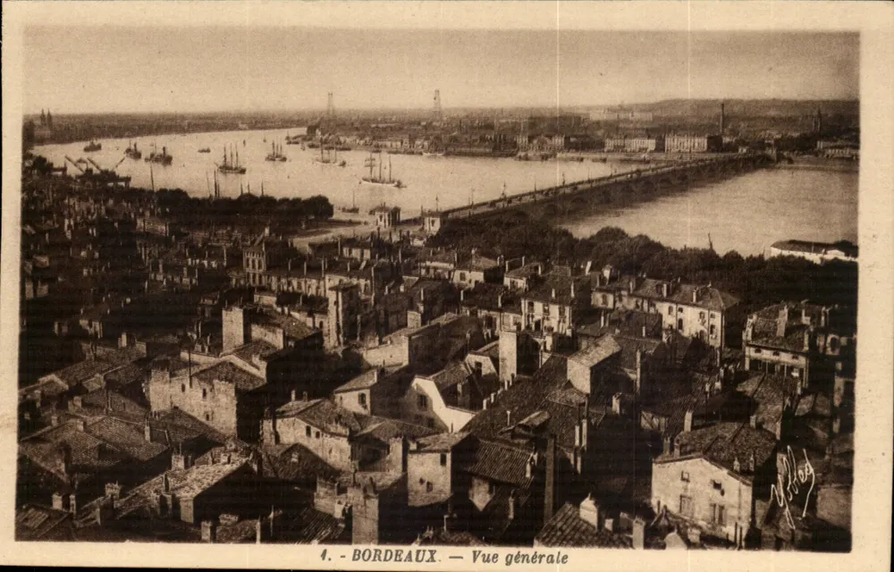 Bordeaux — Vista geral — Fototipia Marcel Debroy, Rue de la Roussette - Frente