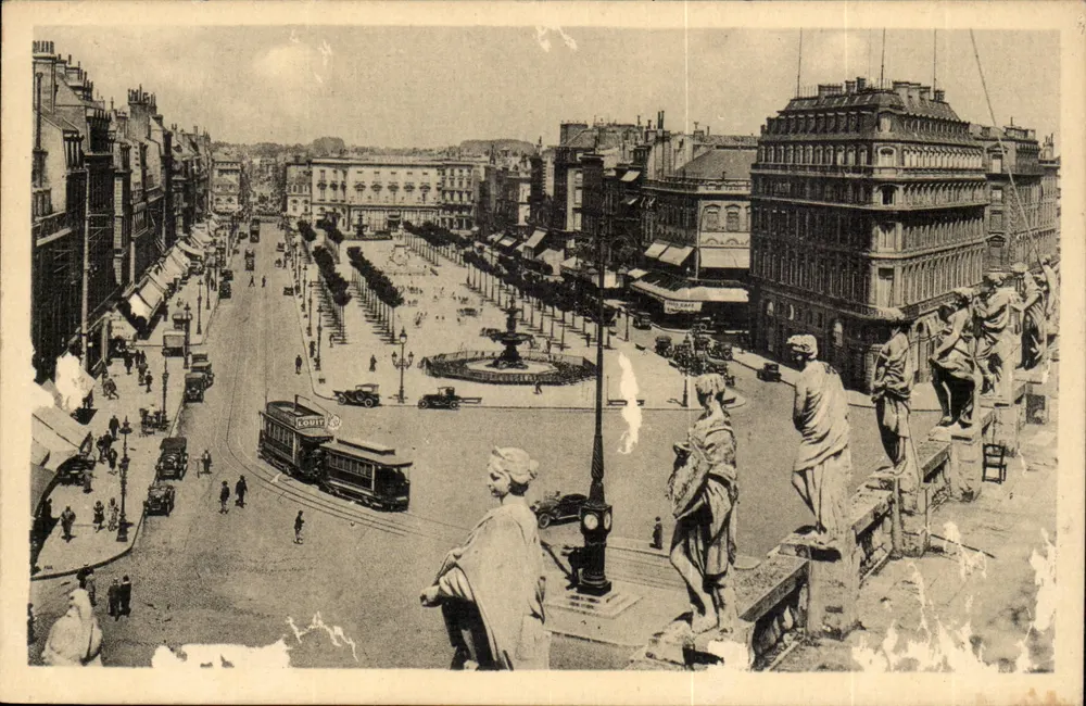 Die Alleen des Theaters — Bordeaux — Verlag F. Bagui, Paris - Vorderseite