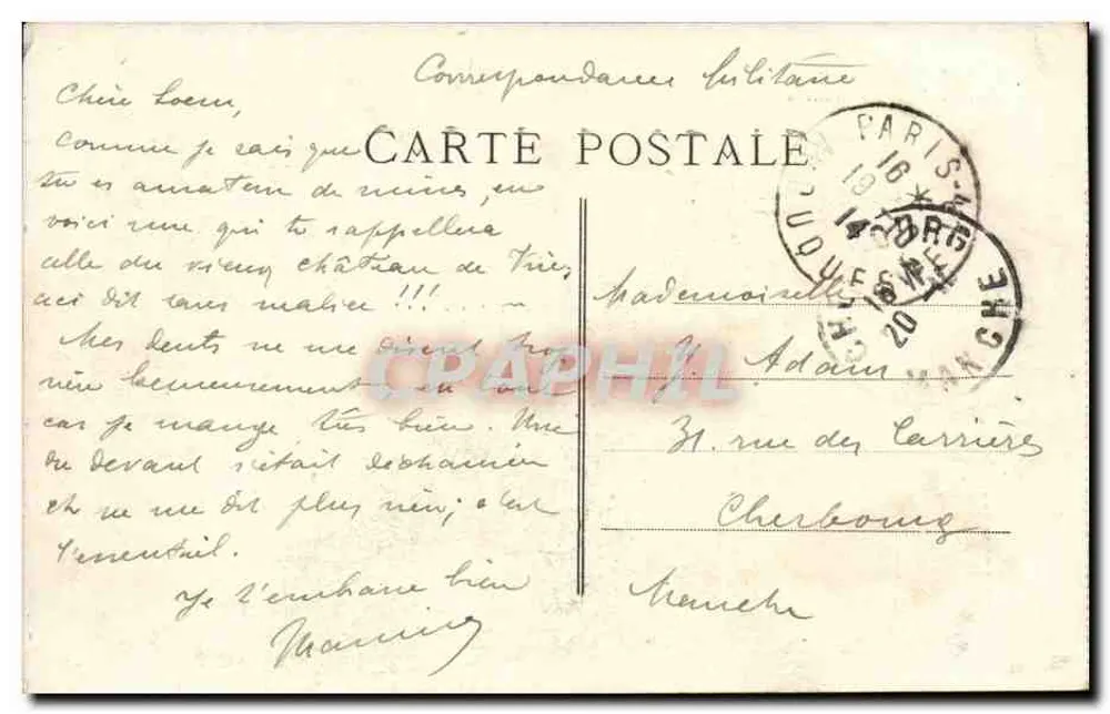 Bordeaux — Ruínas do Palácio-Gallien — A.H. 16 - Verso