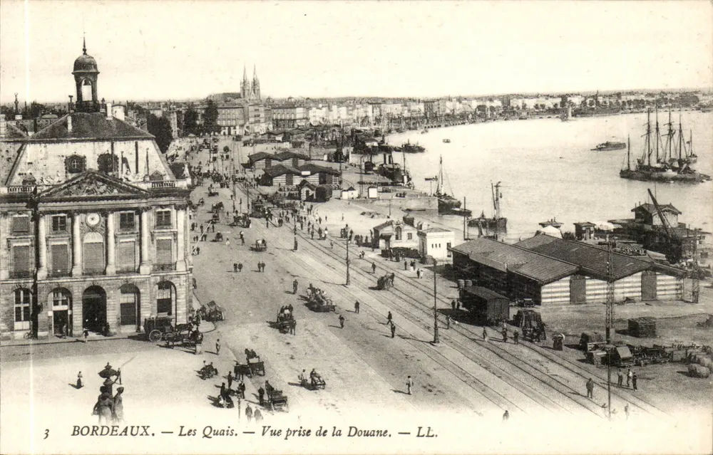 Bordeaux — Die Kais — Ansicht vom Zollamt — LL. - Vorderseite