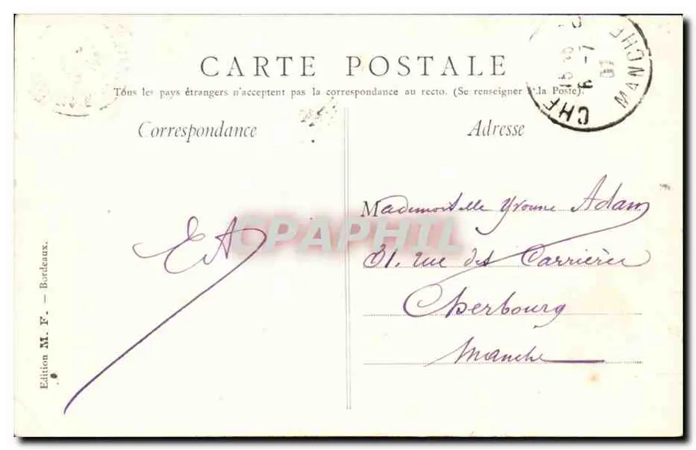 Bordeaux — O Pont — Edição M. Y. — n°18 - Verso