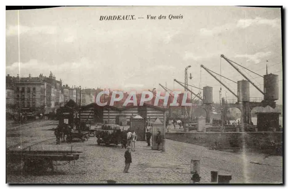 Bordeaux — Vista dos Quais — Editor não identificado - Frente