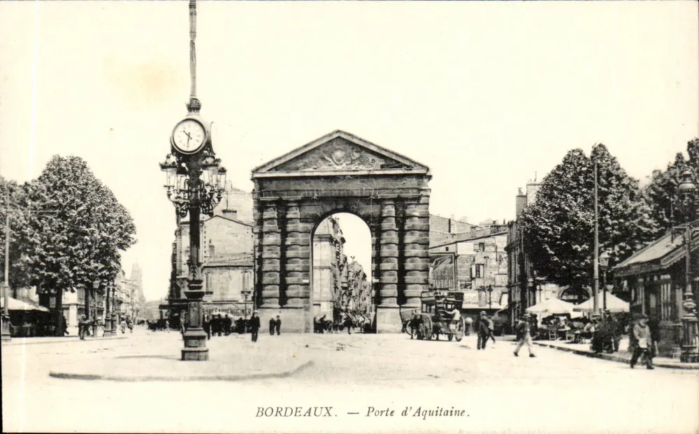 Bordeaux — Porta de Aquitânia — editor não identificado, número de série não visível - Frente