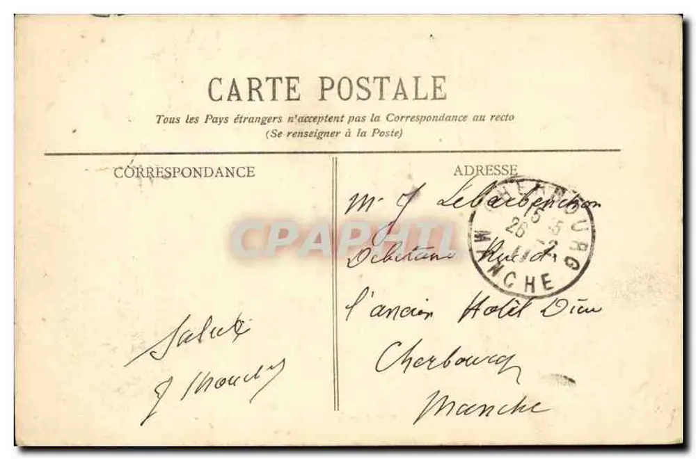 Bordeaux - Das Gambetta-Denkmal - Die Tourny-Alleen - BR-264 - Rückseite