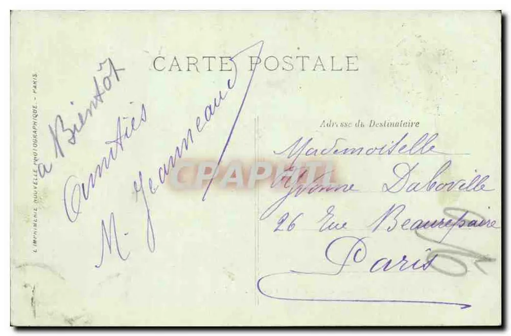 Bordeaux — Fontäne und Place de la Comédie — LL. - Rückseite