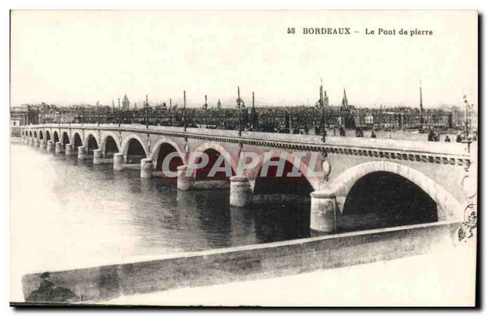 Bordeaux — O Pont de Pierre — n°58 - Frente