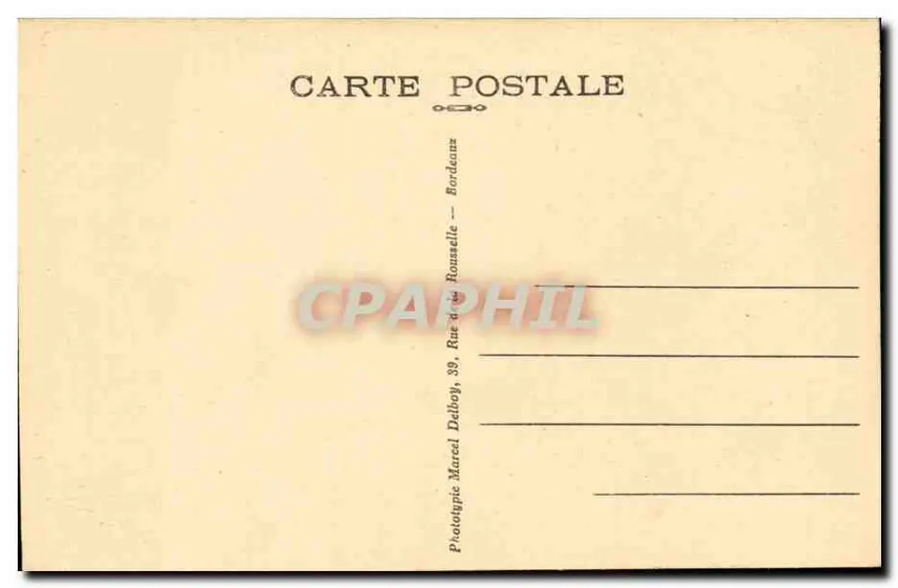 Bordeaux — As Colunas Rostrais — Bordes & Cie, Editor n°98 - Verso