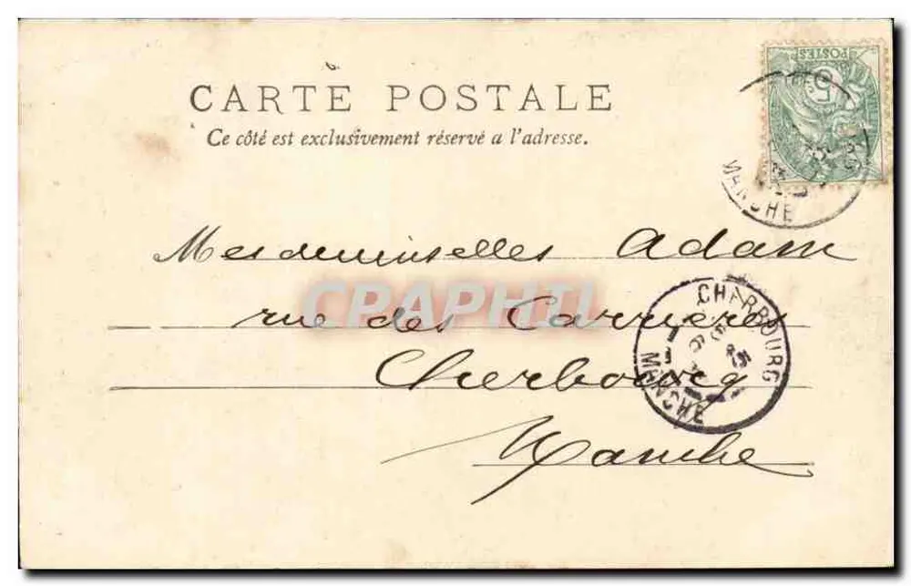 Bordeaux — Catedral São André, Pórtico Norte — Henry Cuillier, editor n°1196 - Verso