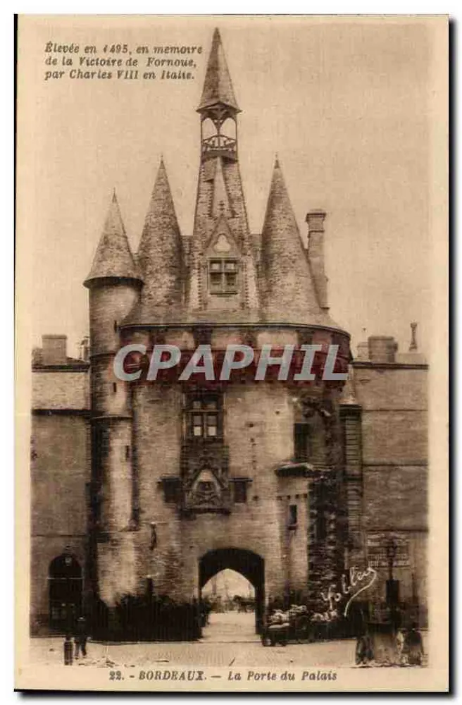 Bordeaux — A Porta do Palácio — editor Marcel Dalbey, n°22 - Frente