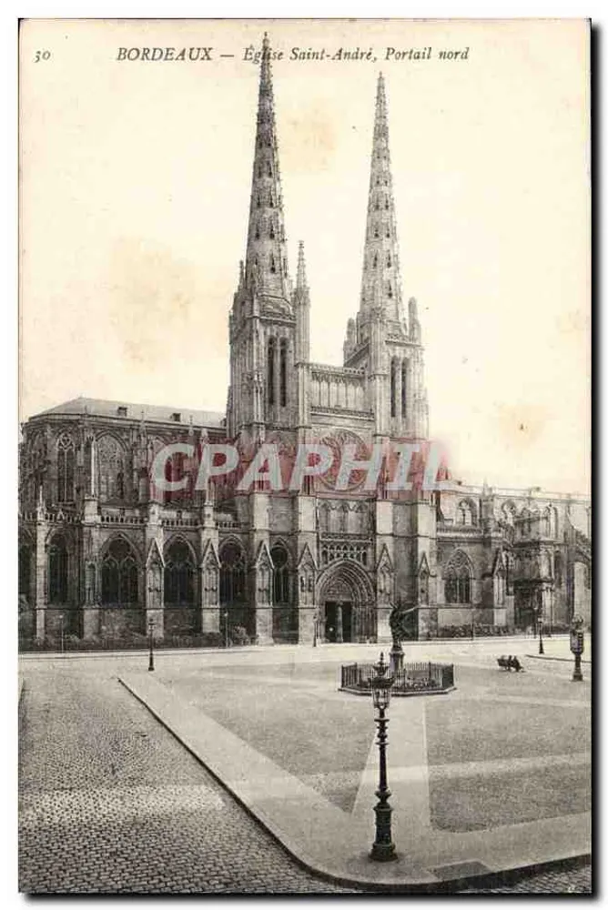 Bordeaux — Kirche Saint-André, Nordportal - Vorderseite