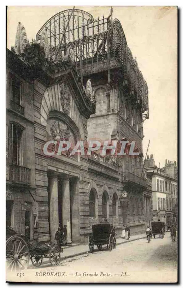 Bordeaux — A Grande Poste — LL. — n° 135 - Frente