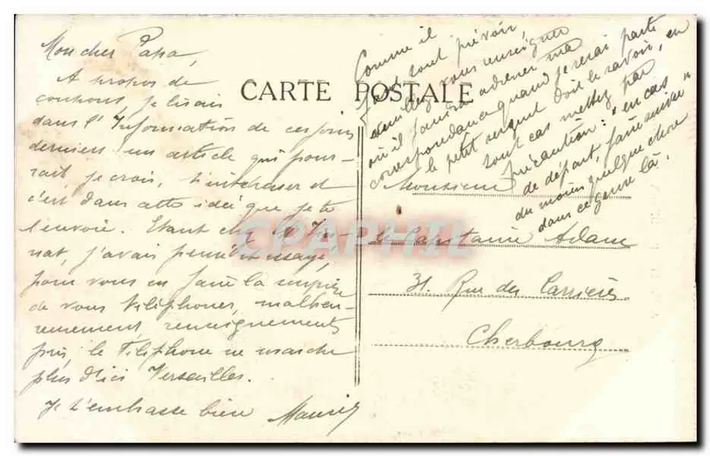 Bordeaux — A Torre da Grande Campanha — A. H. 15 - Verso