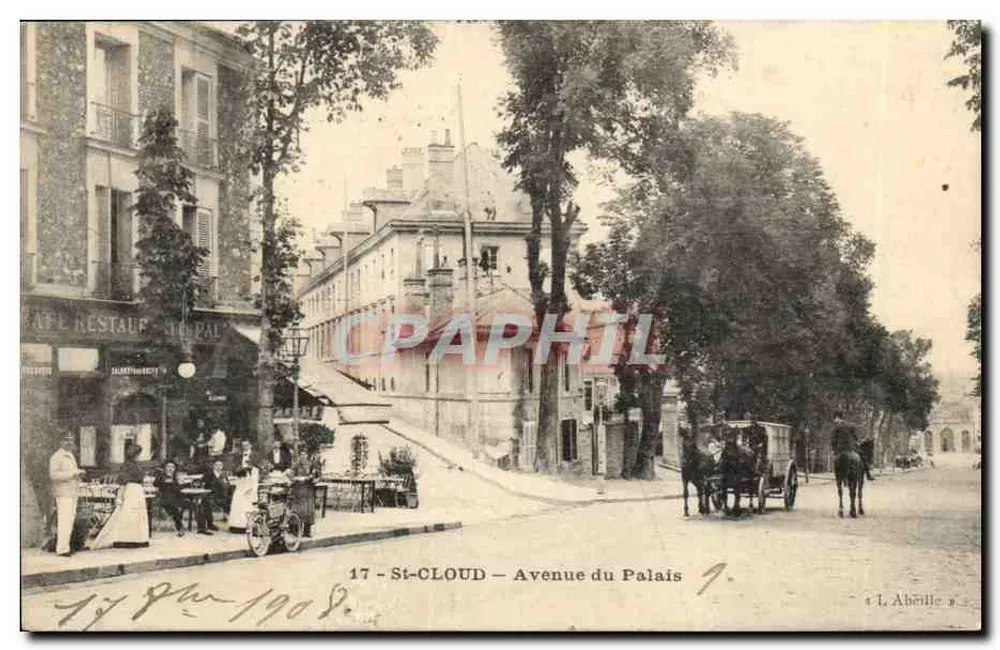 St-Cloud — Avenue du Palais — L. Abéville, Nr. 17 - Vorderseite