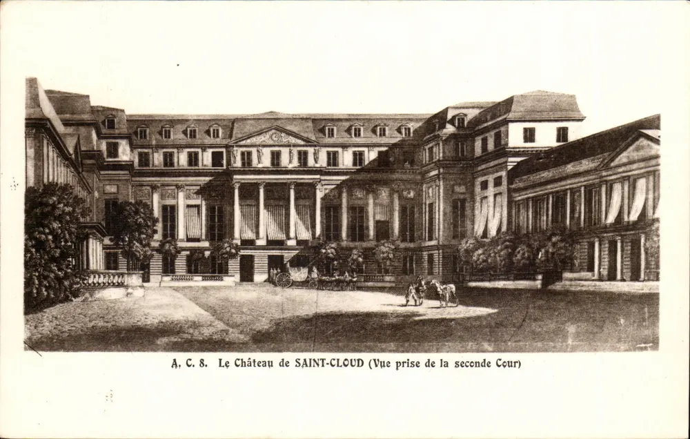 O Castelo de SAINT-CLAUDE (Vista tirada da segunda Cour) — A. C. 8 — Imprensa ARFILLE, Paris - Frente