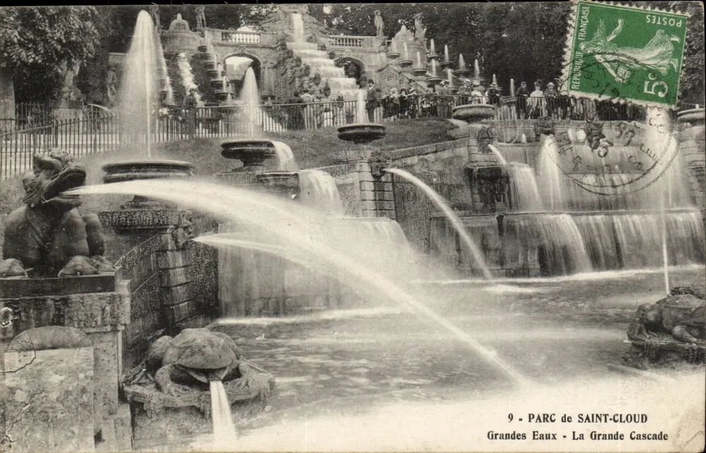 Parc de Saint-Cloud — A Grande Cascata — editor desconhecido, n°9 - Frente