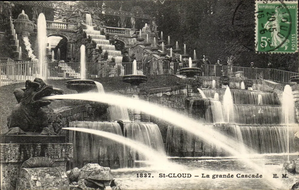 St-Cloud — A Grande Cascata — E. M. - Frente