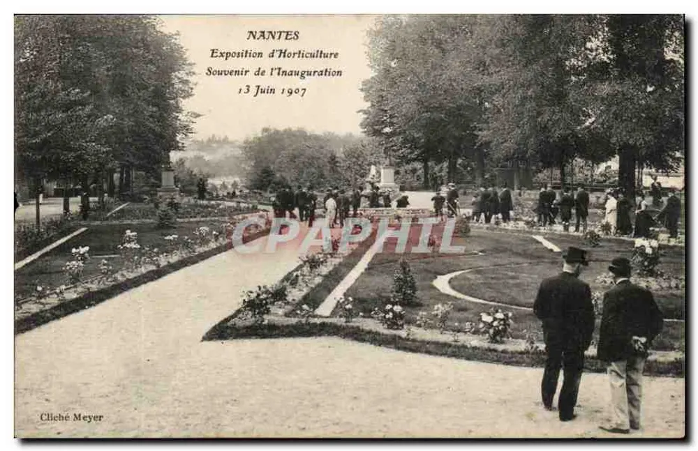 Nantes — Gartenbauausstellung — Erinnerung an die Eröffnung — Cliché Meyer - Vorderseite