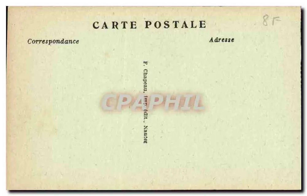 NANTES — Ponte Transbordeur visto a jusante — F. Chapeau, editor, Nantes - Verso
