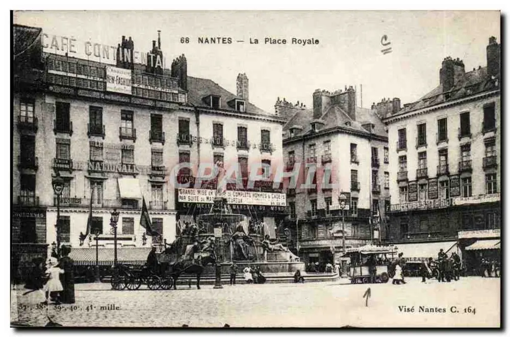 Nantes — A Place Royale — Visé Nantes C. 164 - Frente