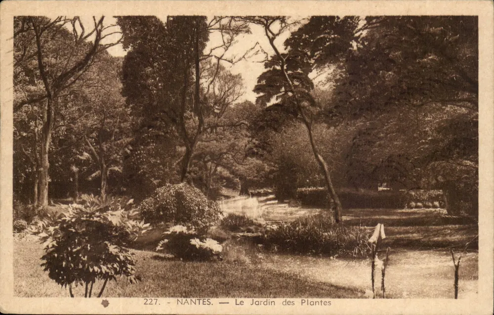 NANTES — Le Jardin des Plantes — Edition La Cigogne de Strembour - Vorderseite