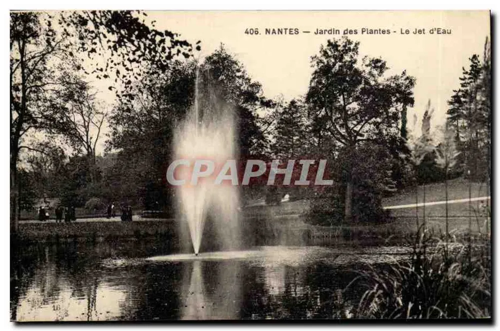 NANTES — Jardin des Plantes — Der Wasserstrahl — n°406 - Vorderseite