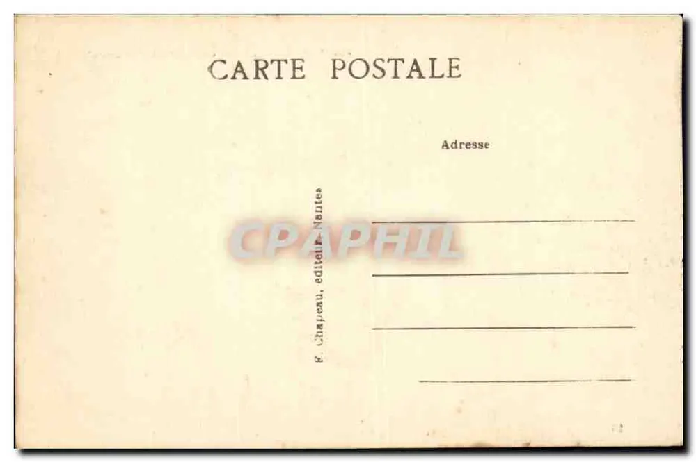 NANTES — Jardin des Plantes — Der Wasserstrahl — n°406 - Rückseite